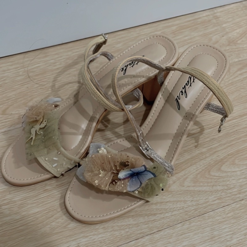 [BOOKED] NEW ittaherl katnis block heels honey 60 mm SIZE 39 | ittaherl 39