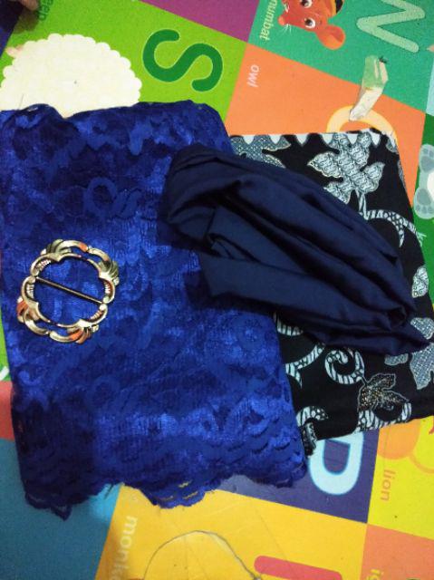 Long Cape Brukat / Kebaya Pesta/ Cape Brokat