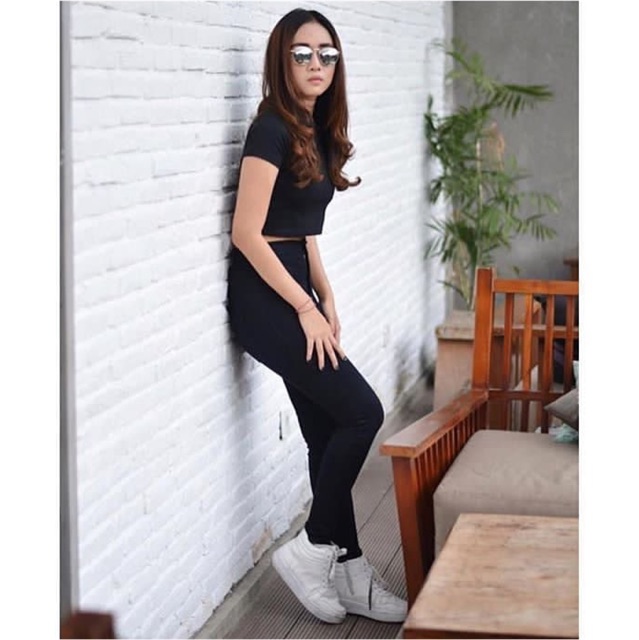 Boxofjeans - High Waist / HW Skinny Jeans - BLACK