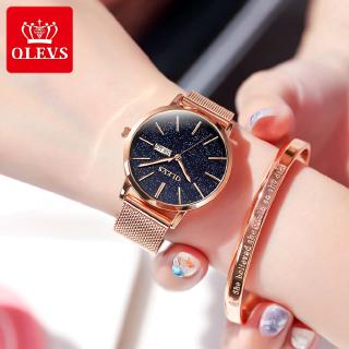 OLEVS Jam Tangan Wanita Watch Jam Anti Air Gerakan kuarsa