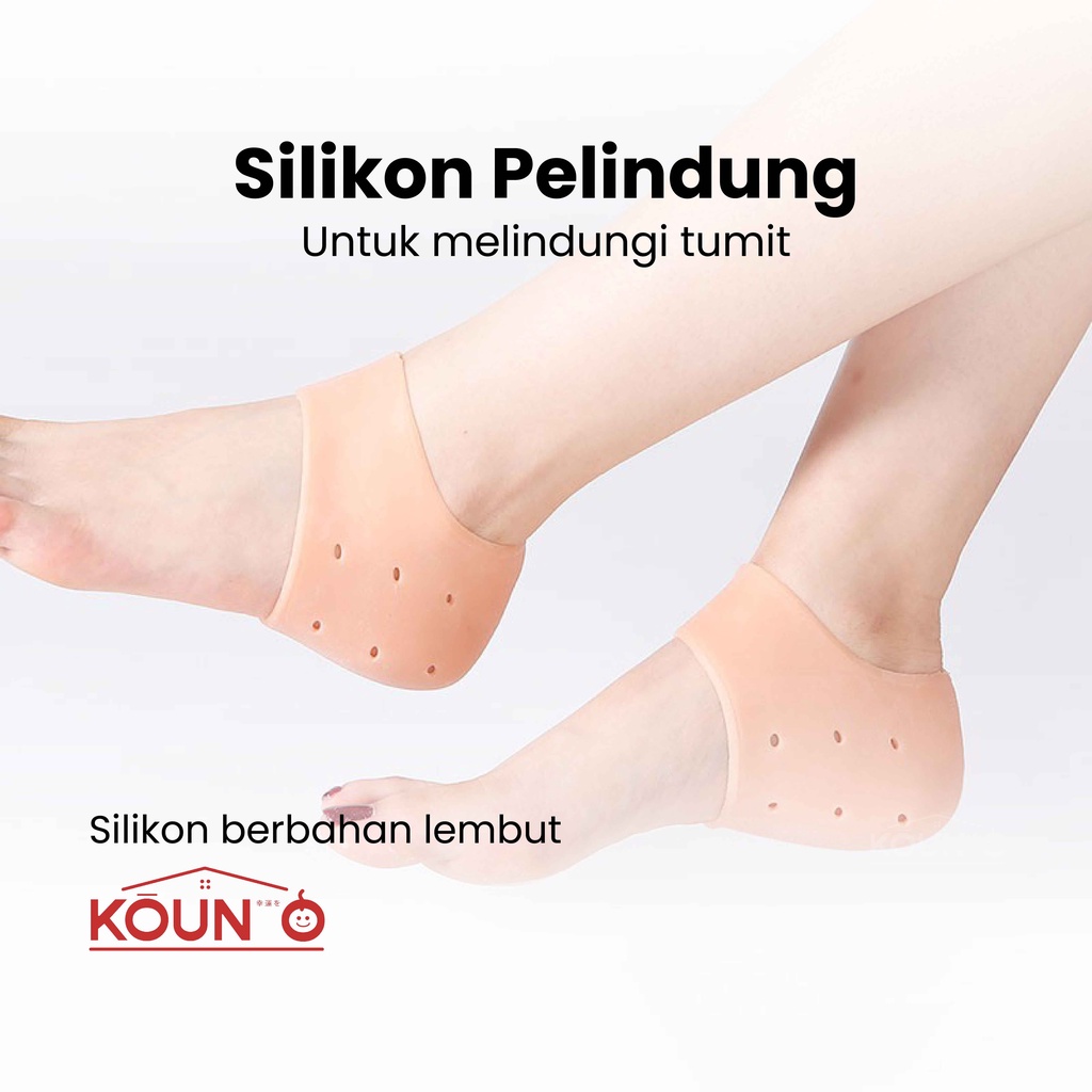 Bantalan Pelindung Tumit Anti Lecet Kaus Kaki Silikon Lembut Aksesoris Sepatu Heels