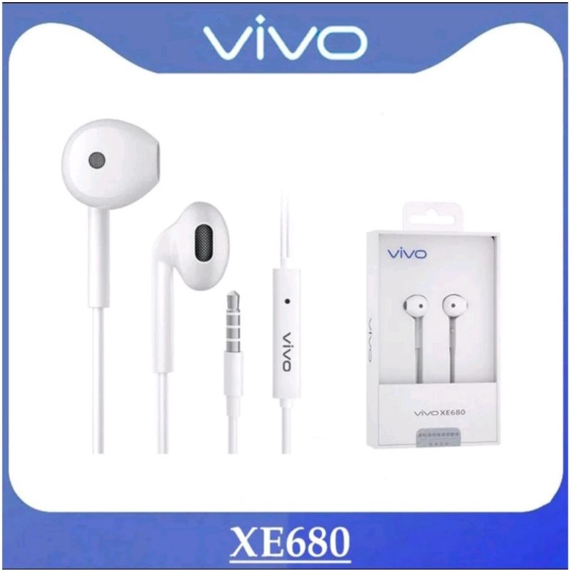 HEADSET HEADPHONE ORIGINAL VIVO XE680+PACKING.