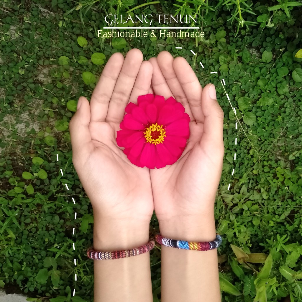 GELANG TENUN ETHNIC TALI UNIK LOMBOK INDIAN BADUY PRIA WANITA