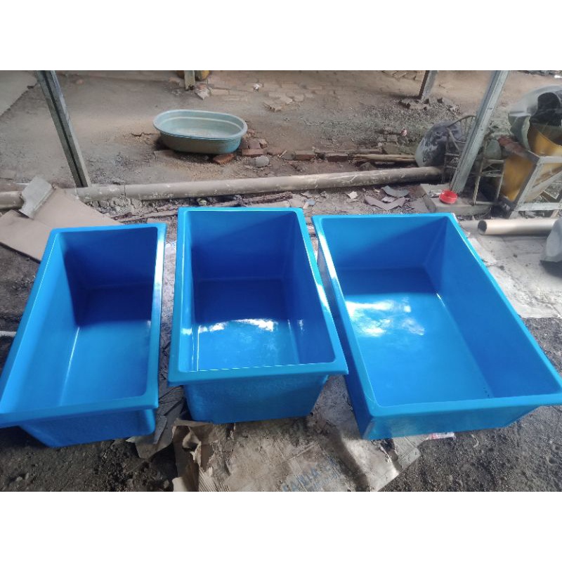 kolam/bak ikan karantina.100*60*40