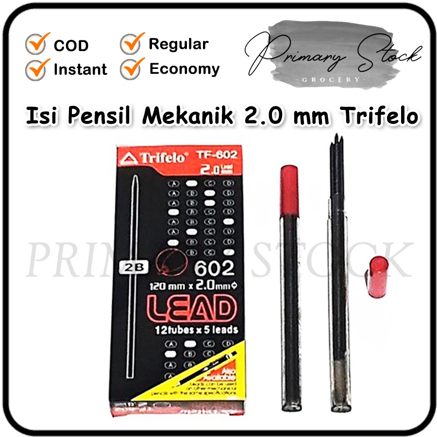 

Isi Pensil Mekanik 2.0 mm Big Isi Pensil 2B Trifelo TF 602