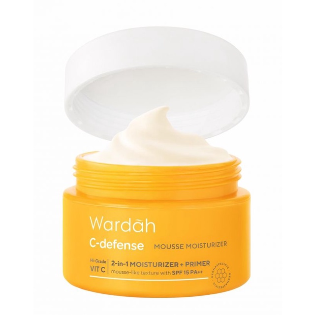 WARDAH C DEFENSE MOUSSE MOISTURIZER | CREAM WAJAH SPF 15 PA++ | 30 GR