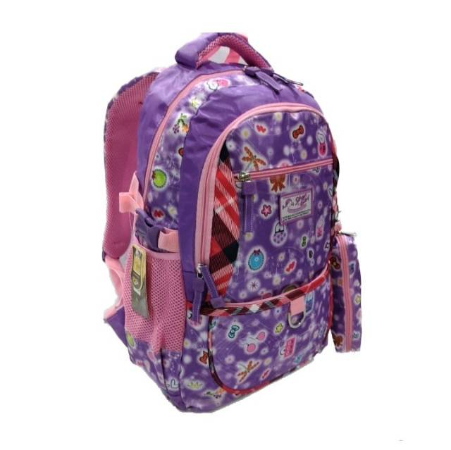 Tas ransel silver girl tas anak wanita alto impor &amp; tempat pensil