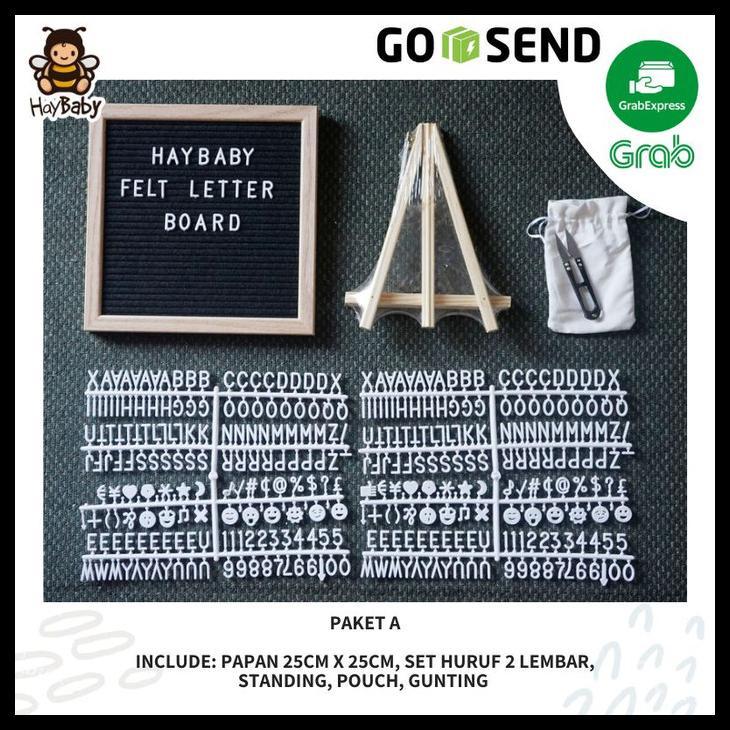

FELT LETTER BOARD SET LENGKAP/PAPAN NAMA BAYI. READY STOCK KODE 1371