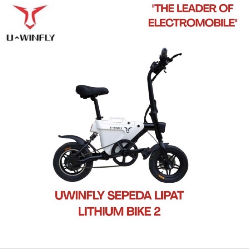 Sepeda Lipat Listrik Uwinfly Gatra (Lithium Battery)