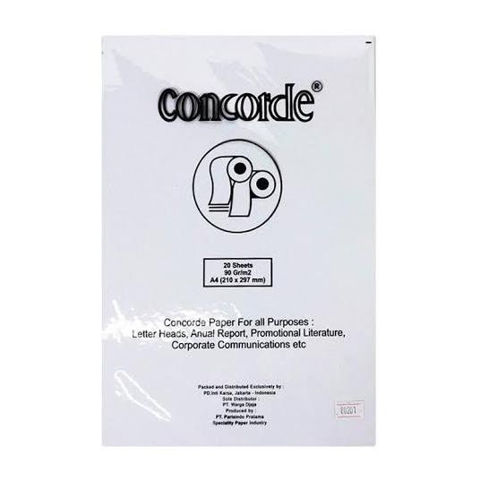 

Kertas Concorde 90 gram putih ukuran A4 isi 20 lembar