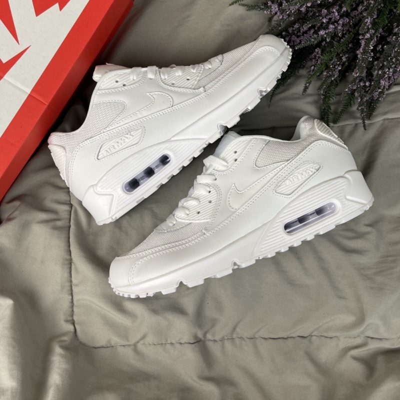 nike air max 90 triple white junior