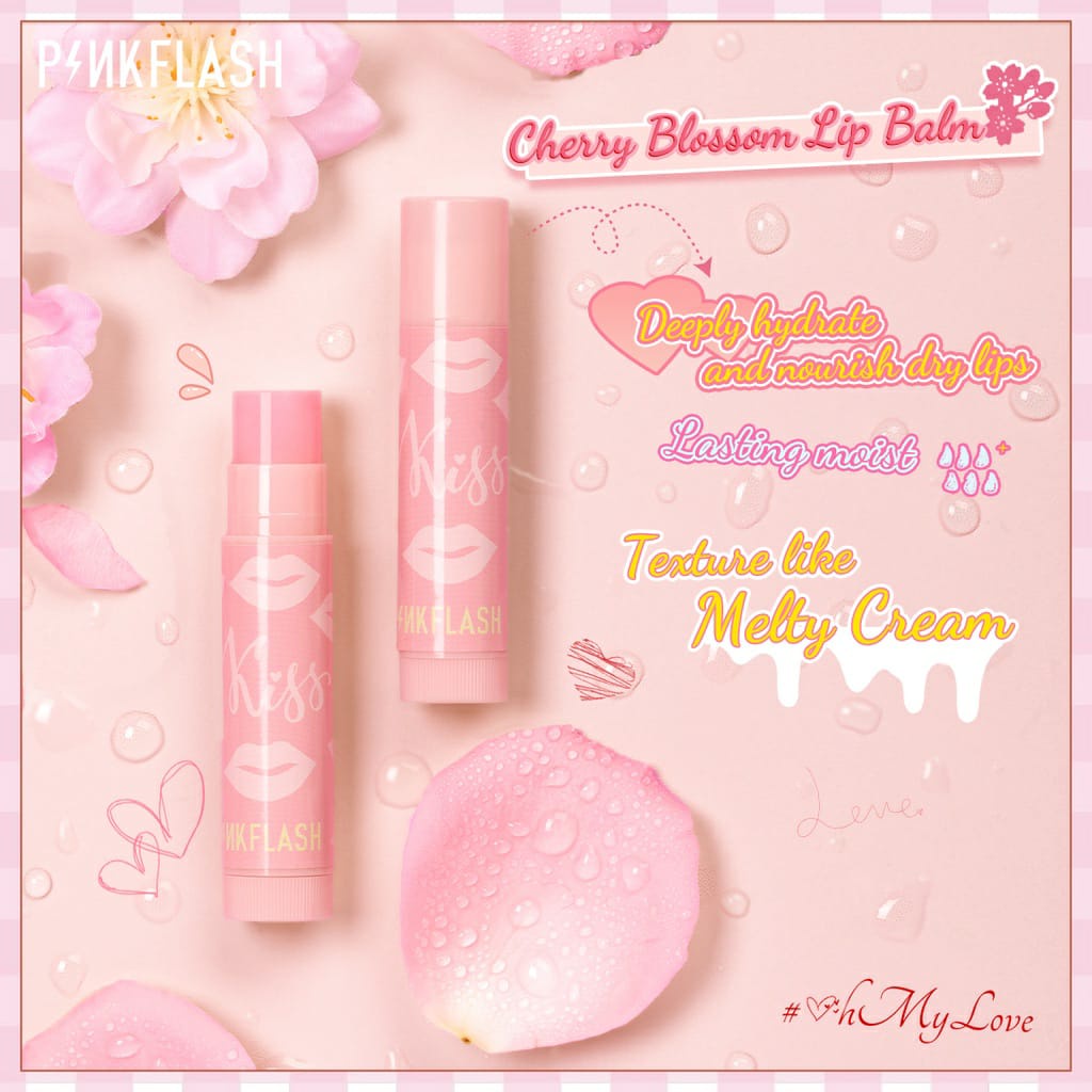 PINKFLASH LASTING MOIST LIP BALM 4.8G