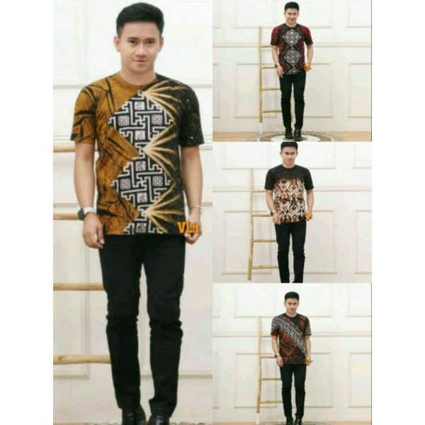 KAOS BATIK CAP CANTING STEMP KAOS POLO KAOS BATIK ABSTRAK KAOS PRIA