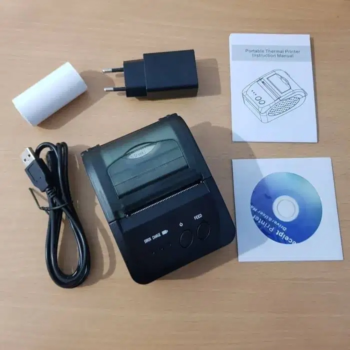 [PLUS 5 ROLL KERTAS] Iware R58X C58MPO X583 Mini Printer Thermal Bluetooth Portable IWARE MP-58BC / ZJ5809 / PT02 PPOB KASIR RPP02N MOKAPOS QASIR