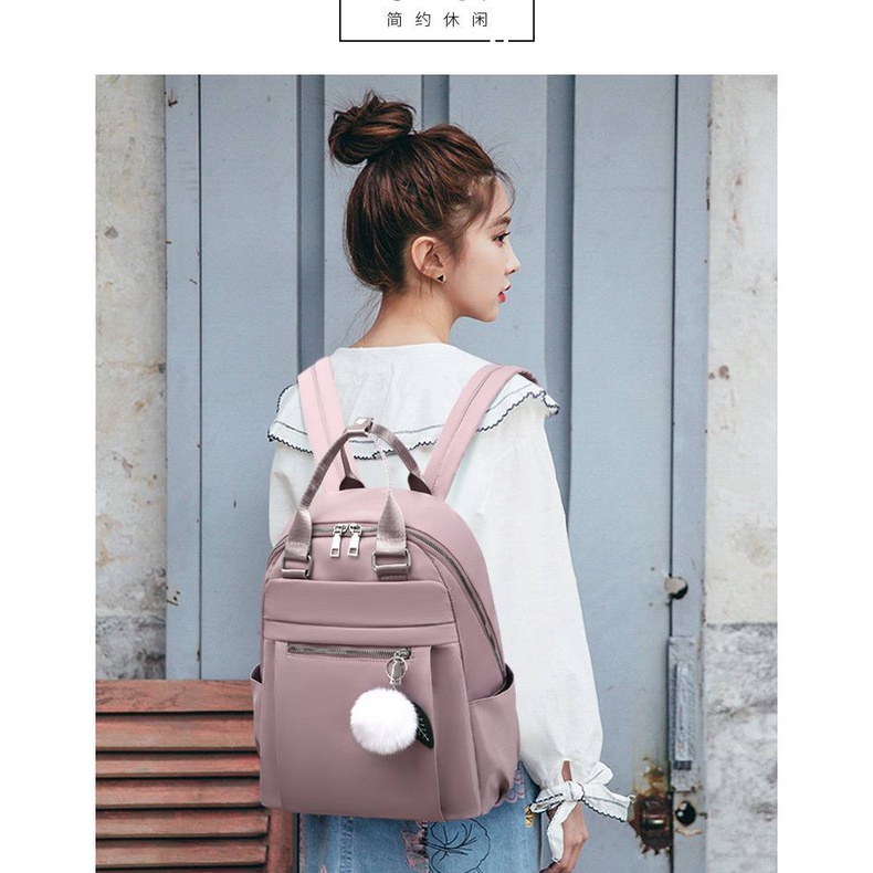 TAS RANSEL BACKPACK WANITA FASHION KOREA IMPORT 3128 ANTI AIR SEKOLAH KULIAH KERJA TERBARU  CITAYAM WEEK JAKARTA