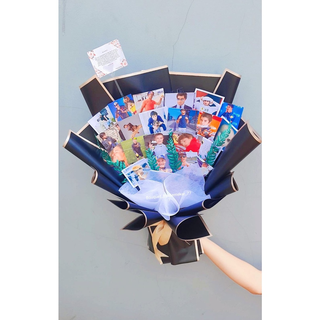 Bouquet Photocard Buket PC CUSTOM Kpop BTS, NCT, ANIME, ENHYPEN, ASTRO, BLACKPINK, AESPA (Bisa Reque
