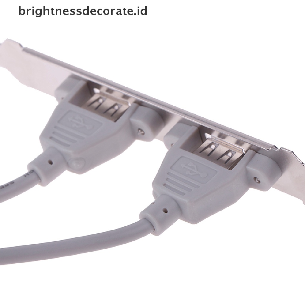 1pc Bracket Expansion 2 Port Usb 2.0 Untuk Panel Belakang Motherboard