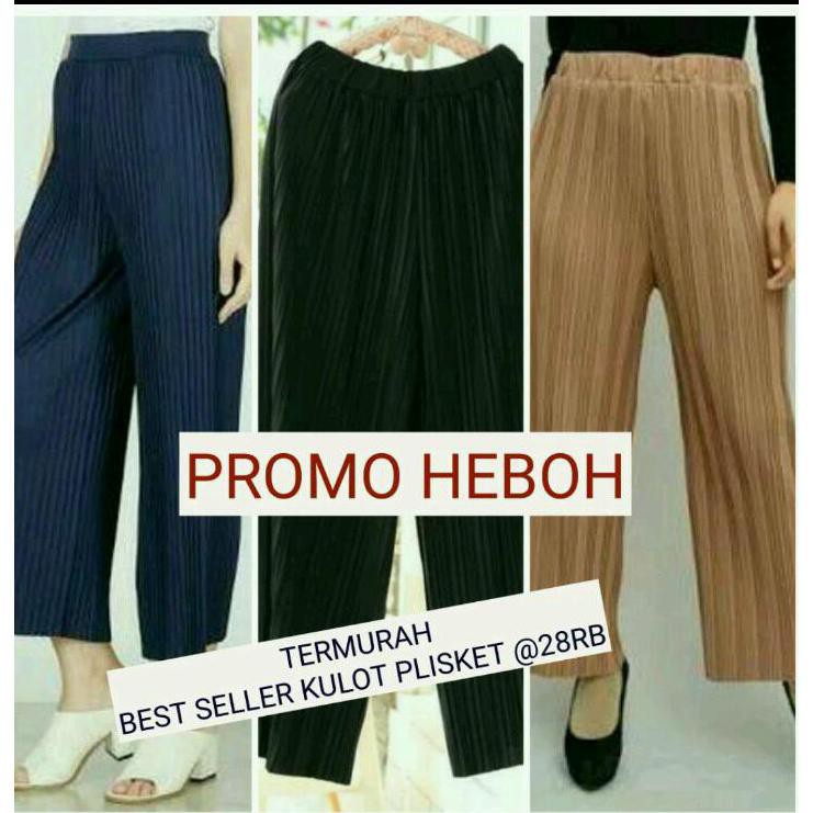 (PROMO) HARGA KONVEKSI CELANA KULOT PLISKET BABAT TERMURAH - Griya