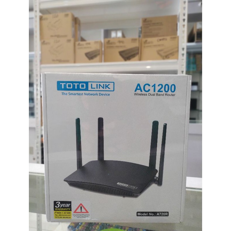 ROUTER TOTOLINK A720R AC1200 Wireless Dual Band Router A720R / PENYEBAR WIFI