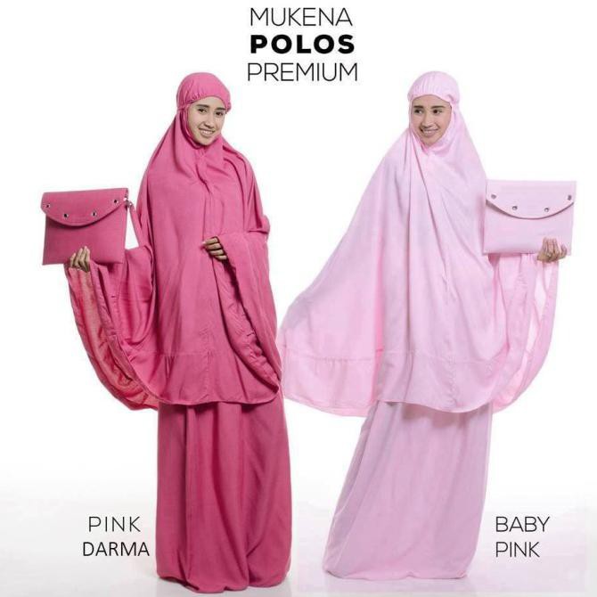 MUKENA DEWASA PREMIUM POLOS - Putih