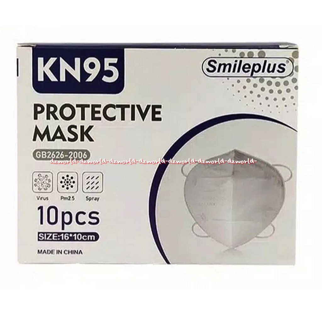 KN95 Protective Mask 10Pcs Smileplus Masker Anti Virus Anti Spray