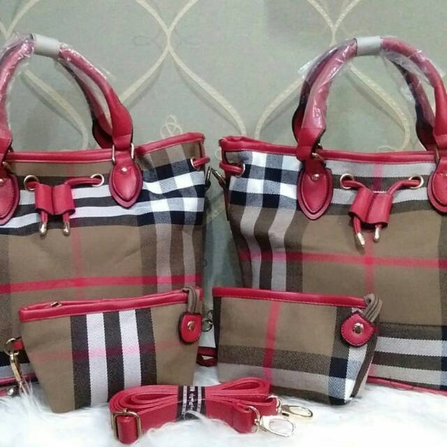 TAS IMPORT WARNA MERAH
