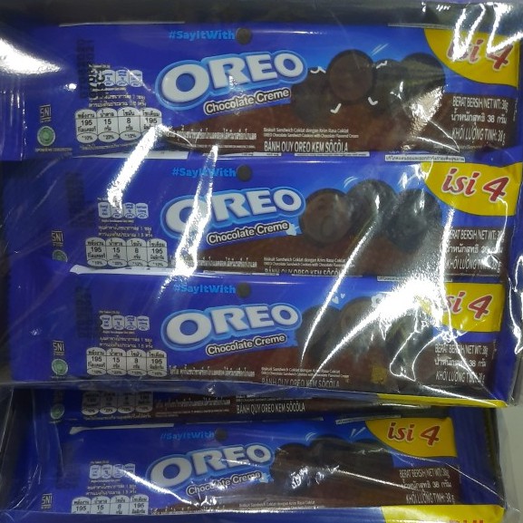 

Oreo Biskuit Sandwich Isi 4 1box 38Gram