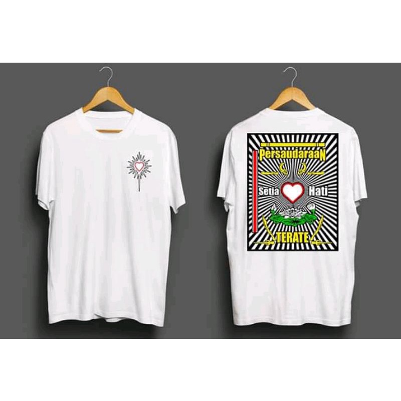 Kaos Distro PSHT Lambang Kaos SH Terate Kaos PSHT Putih Kaos Sablon PSHT