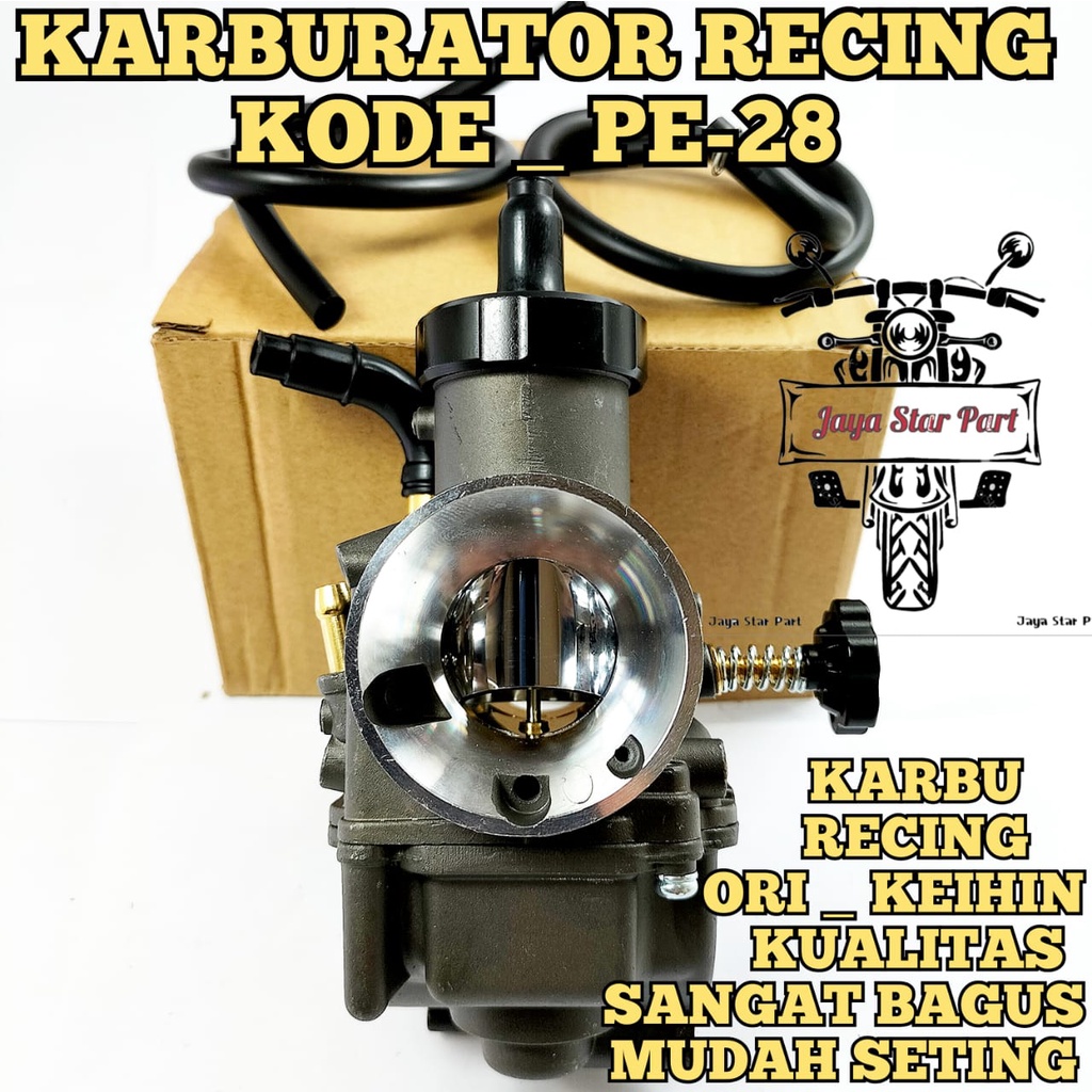 Karburator | Karbu PE 28 ORI | PE28 KEIHIN IT Black Hitam Series KARBU RECING ORIGINAL ASLI KEIHIN