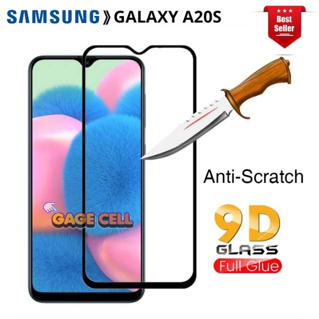 TG ANTI GORES SAMSUNG A20S FULL LAYAR - TEMPERED GLASS FULL SAMSUNG A20S SCREEN PROTECTOR PREMIUM