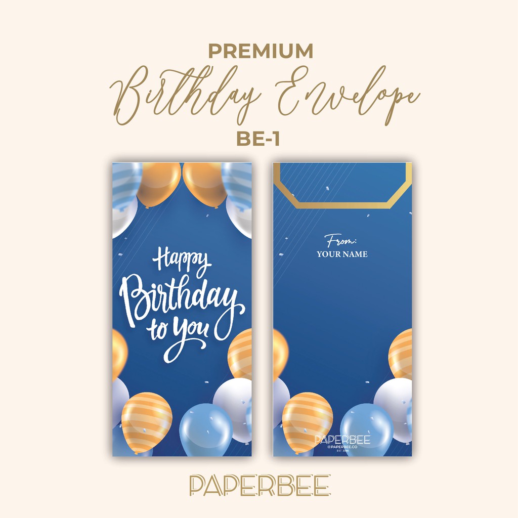 PREMIUM Angpao / Amplop Ulang Tahun / Birthday Envelope (bisa ditulis nama)