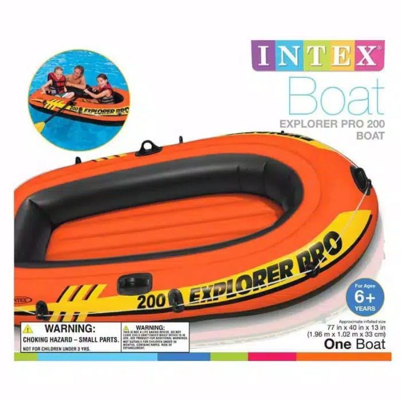 Perahu Karet INTEX 58356 Explorer Pro 200 Boat only Play Series - boat karet