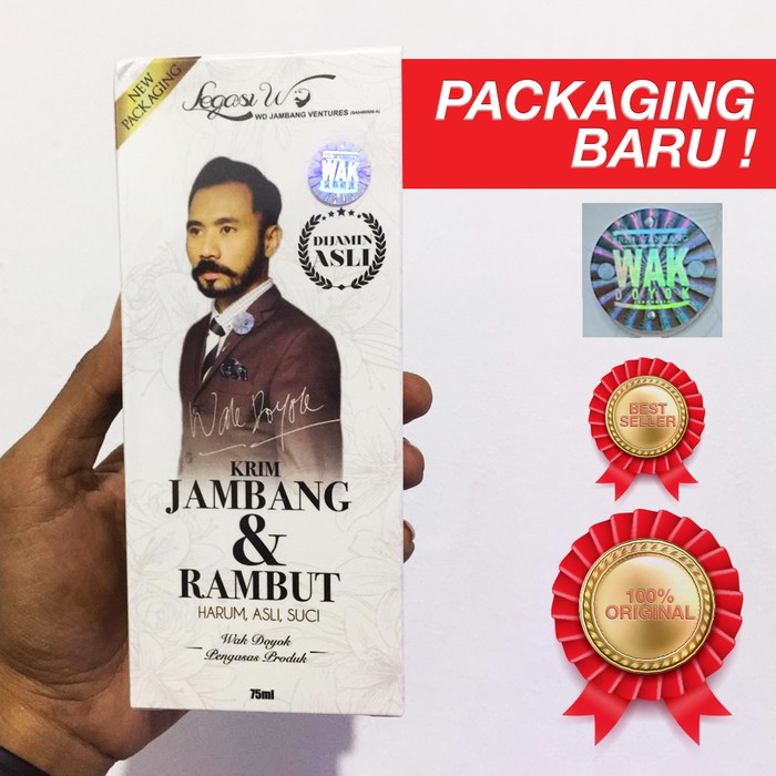 KRIM PENUMBUH RAMBUT DAN JAMBANG KRIM WAK DOYOK ORIGINAL