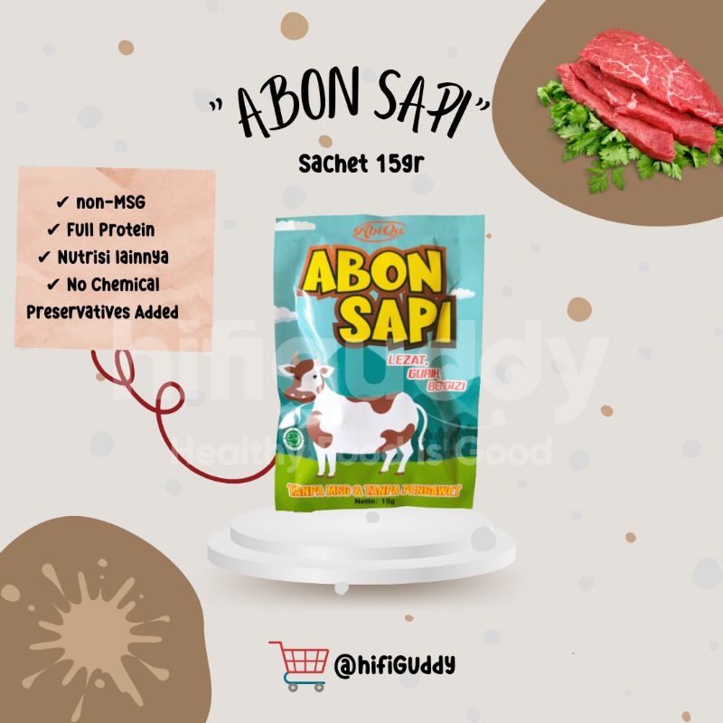 

Abon Sapi MPASI Bayi Sachet 15 Gram