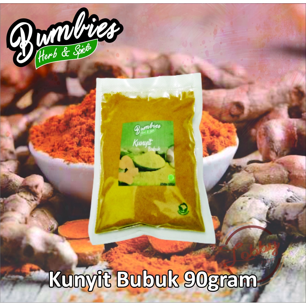 

Kunyit Bubuk 90gram Bumbies Product | turmeric powder | Rempah Rempah | Bumbu Instan | Kunir Bubuk