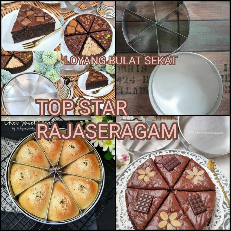 Loyang Kue Loyang Bolong Bulat Sekat Cetakan Roti ( PREMIUM QUALITY )