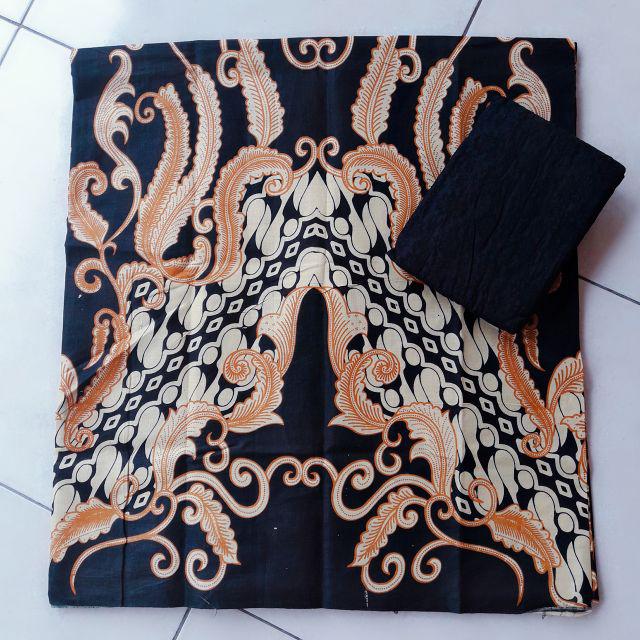 Batik Sogan Motif Ulir Etnik Dan Embos Pekalongan