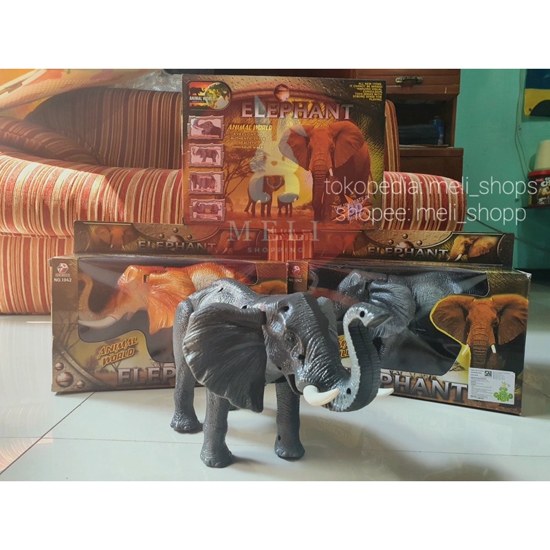 Animal World Elephant Besar - 1042 Mainan Gajah