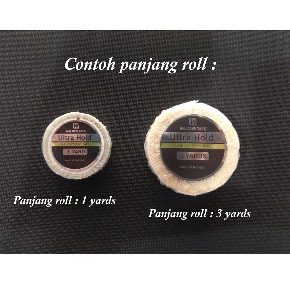 

[PROMO 9GR62] isolasi Walker tape double tape rambut toupee lem wig ULTRA HOLD Roll 1 Yards ( B054A ) Bayar Di Tempat