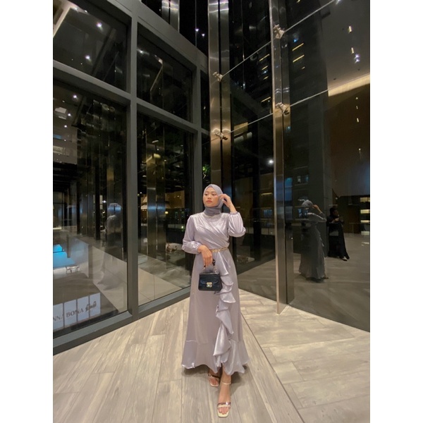 Casandra Dress / Dress Turki / Dress polos / Gamis polos / Dress kondangan / Dress hitam polos / Dre