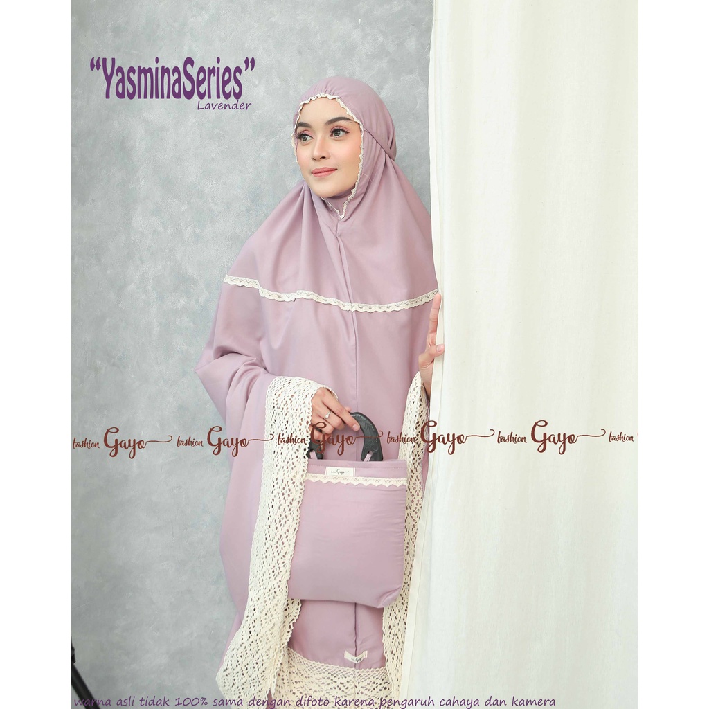 Mukena katun polos rajut Yasminaseries