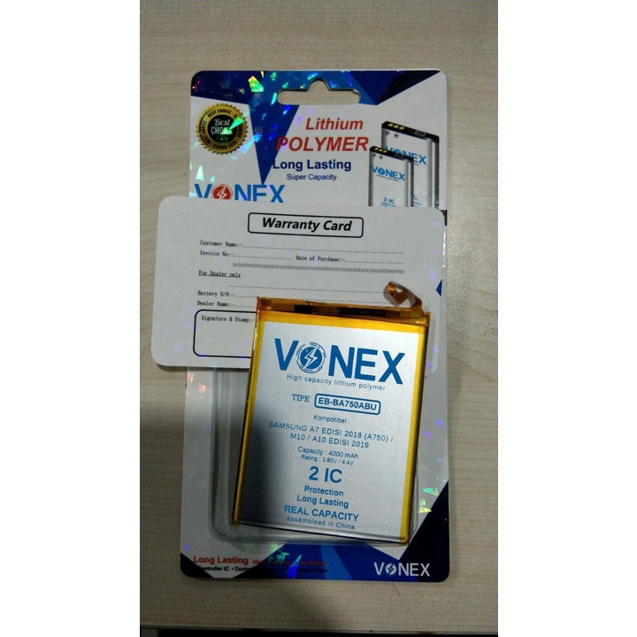 Baterai Double Power Samsung A7 2018 Batre HP Vonex Original Baterai Double Power Samsung A10/M10 Ba