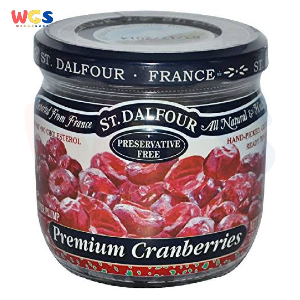 St. Dalfour All Natural Premium Cranberries Super Plump 7oz 200g