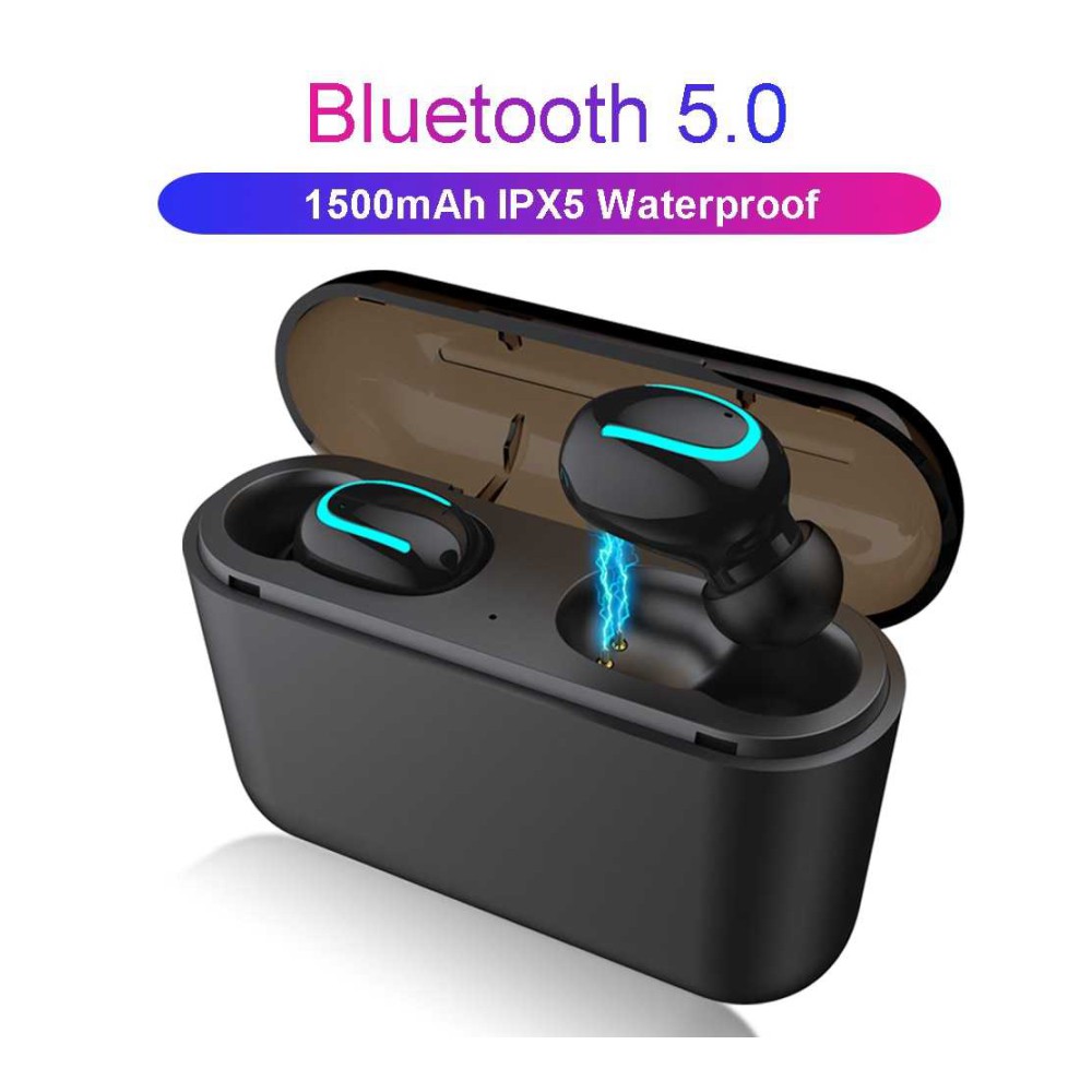 Unik HESTIA TWS True Wireless Bluetooth 5.0 Earphone Charging Dock HBQ-Q32 Murah