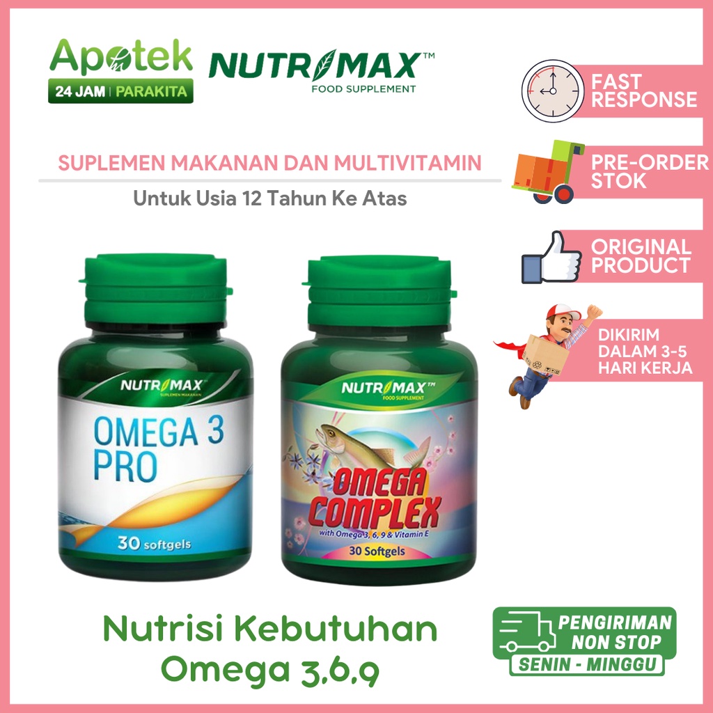 Nutrimax Omega 3 Pro / Nutrimax Omega Complex / Nutrisi Kebutuhan Omega 369