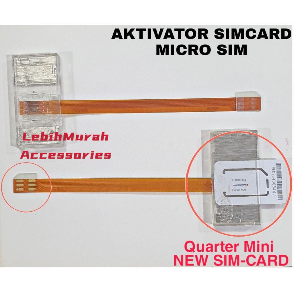 Aktivator Mikro Simcard WIHUA Activator Simcard Android Kartu Chip Aktivator MiCro Cangkang Kecil Buat Perdana Baru