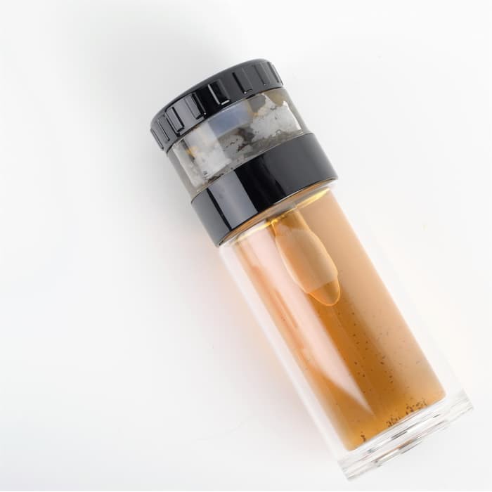 double wall glass tea tumbler