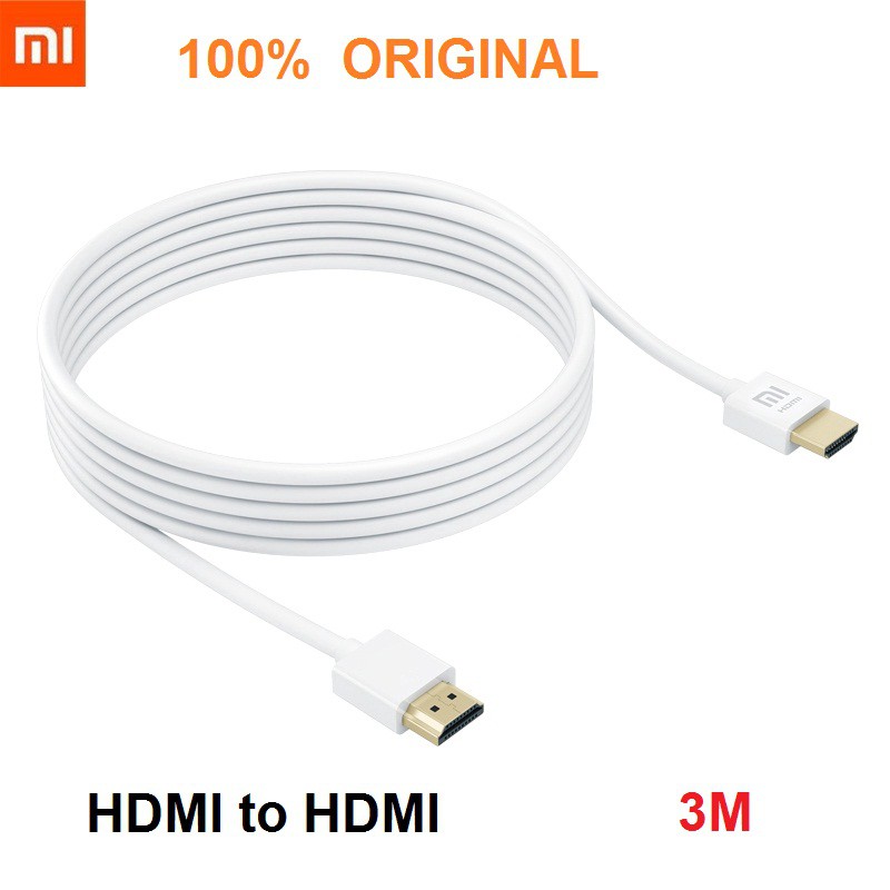 XIAOMI Gold Plated HDMI to HDMI Cable 3M Original Pack