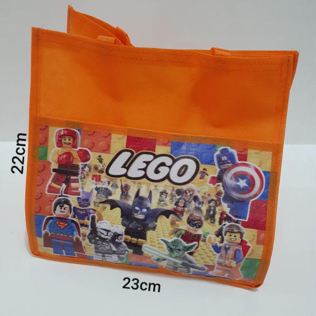 DAPURMAMI Tas Kain Bento Goodiebag Souvenir Ulang Tahun Anak-Lego