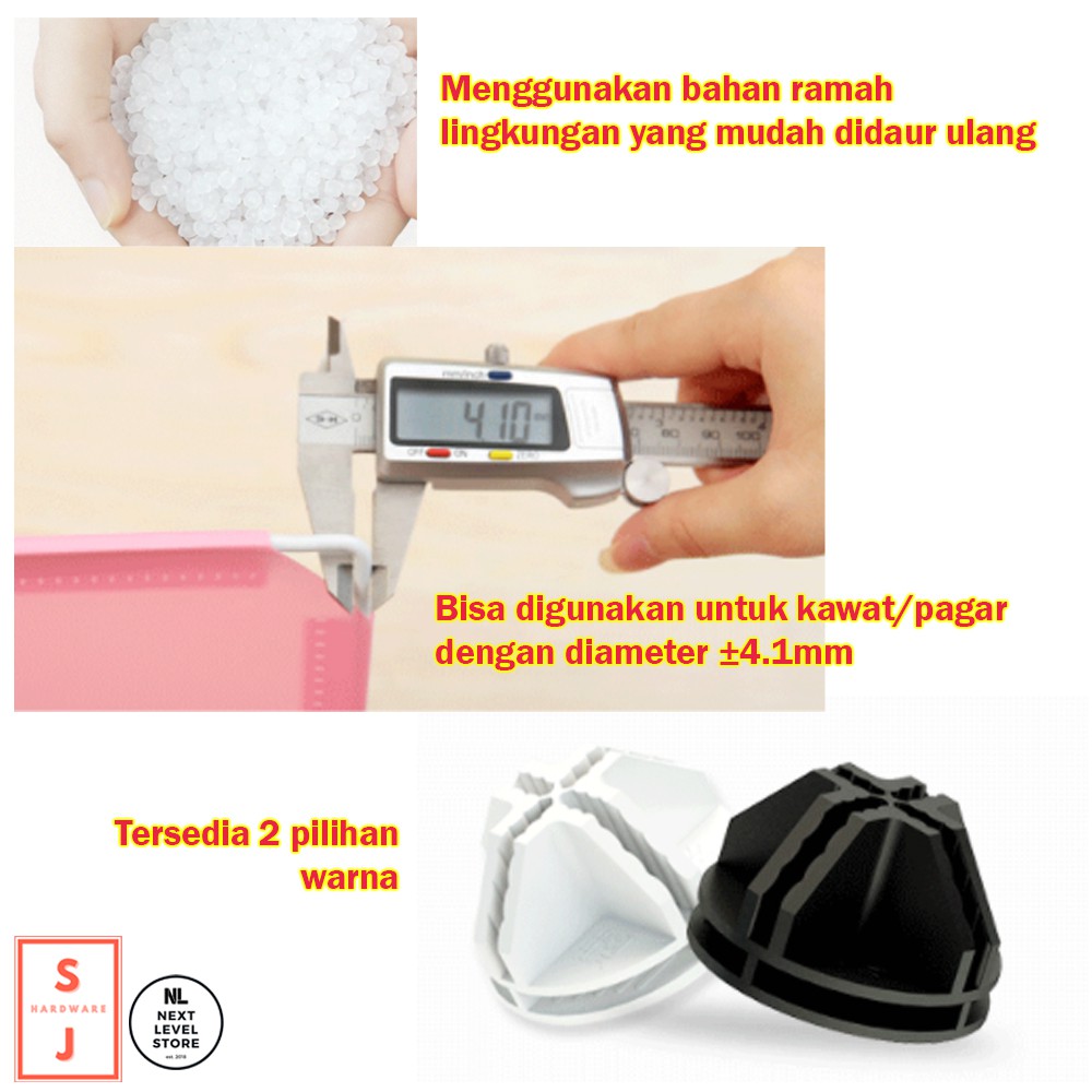 Buckle Connector Konektor Kandang Penyambung Pet Fence Cage - ADA 2 WARNA